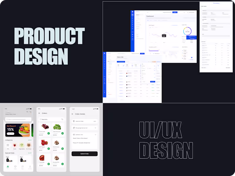 Cover image for Product Design - UI/UX