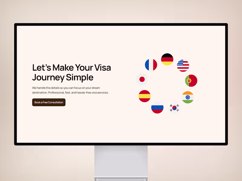Cover image for VisaFlow — Visa & Immigration Template for Framer
