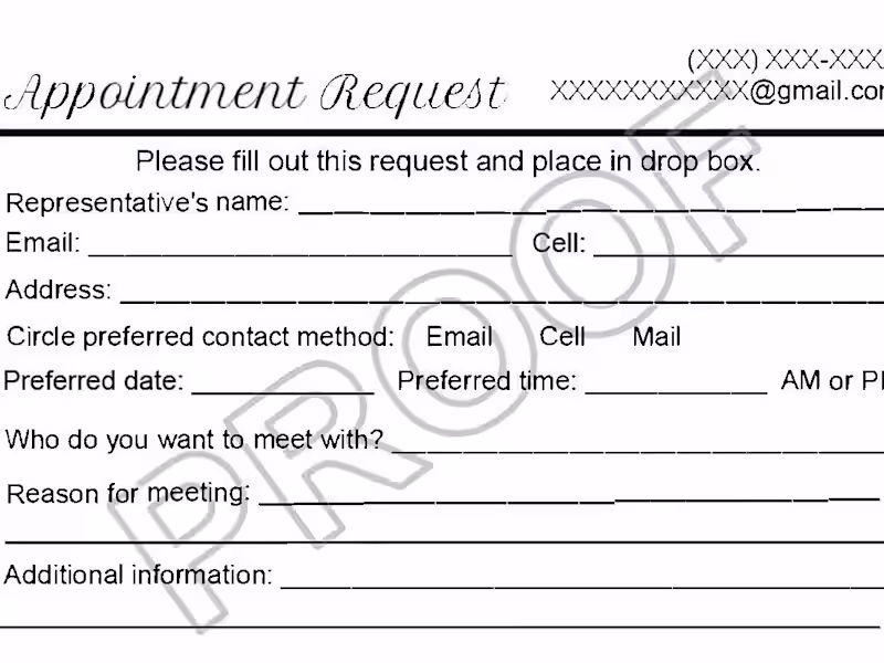 Cover image for Appointment Card Design