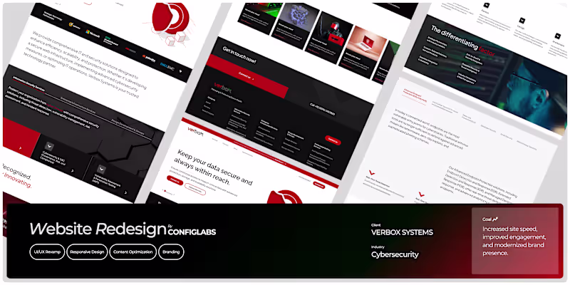 Cover image for Verbox Systems Website Redesign & Development