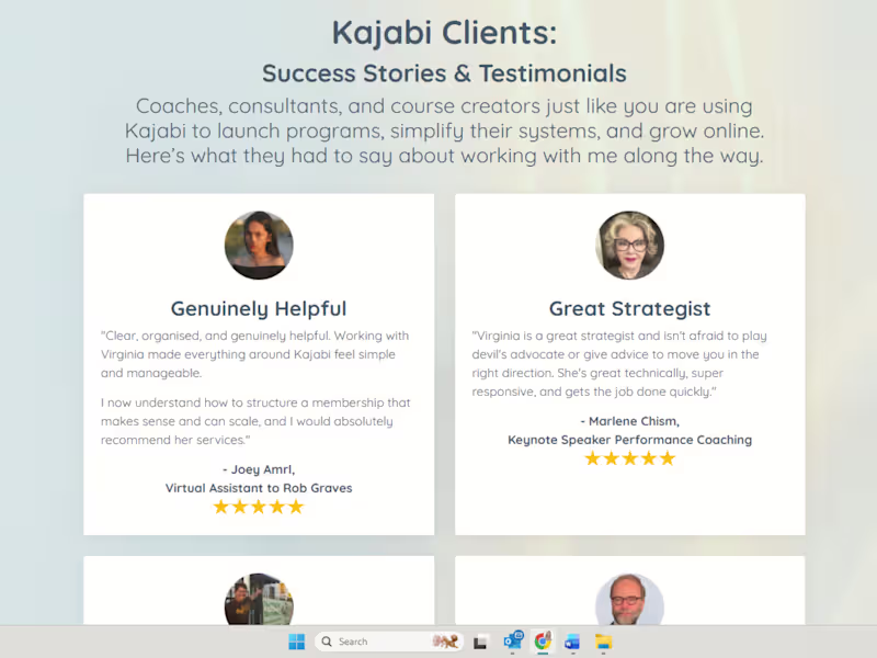 Cover image for Kajabi Testimonials