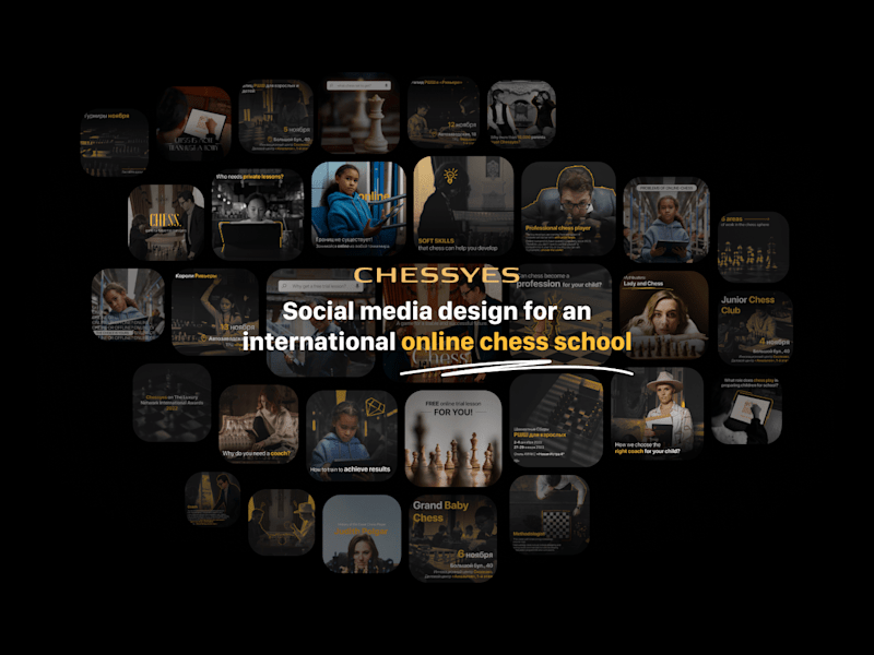 Cover image for Social media design for chess school