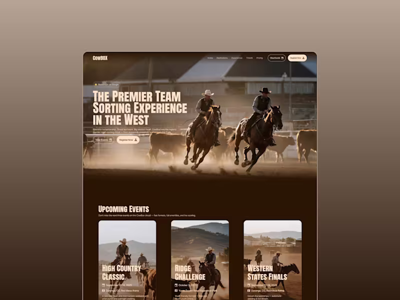 Cover image for Classic Event website