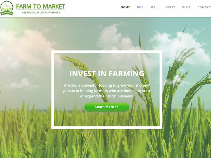 Cover image for Farm to Market