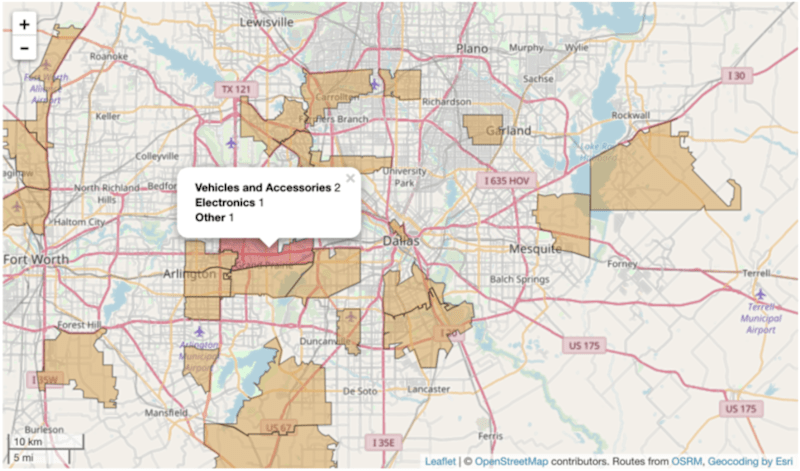 Cover image for Theft incident visualization heat map