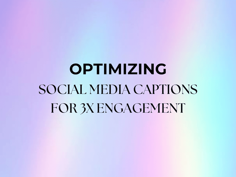 Cover image for Optimizing Social Media Engagement Through Compelling Captions