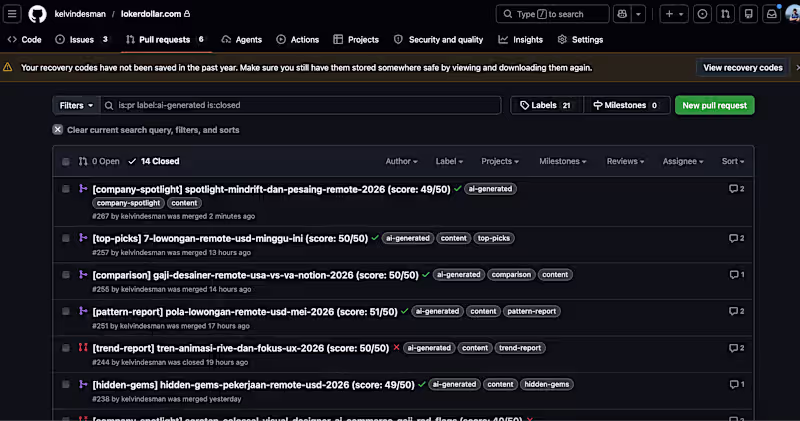 Cover image for I’m using GitHub as the