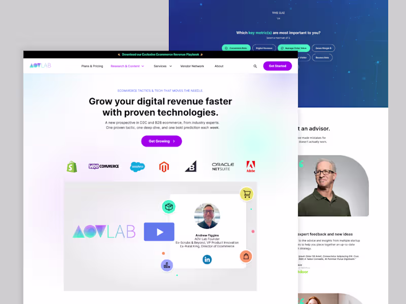 Cover image for AOV Lab - Web Design 