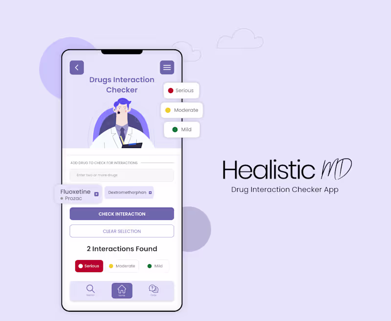 Cover image for App Design - Drug Interaction Checker