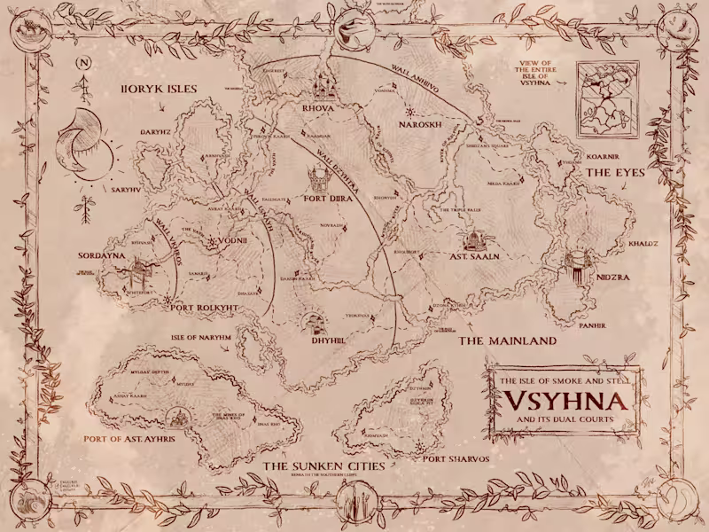 Cover image for Book Map (Country) — Vsyhna
