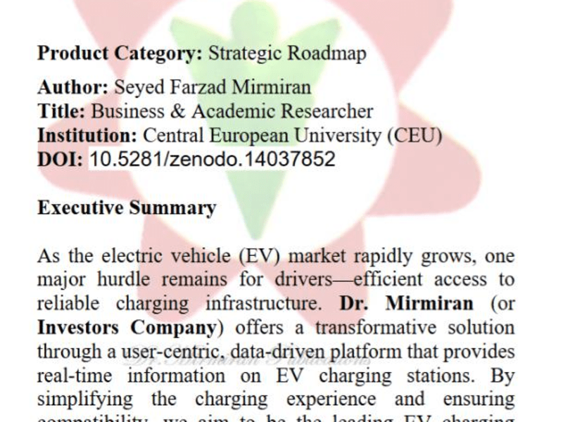 Cover image for Business Plan (Strategic Roadmap): Powering the Future of Elect…
