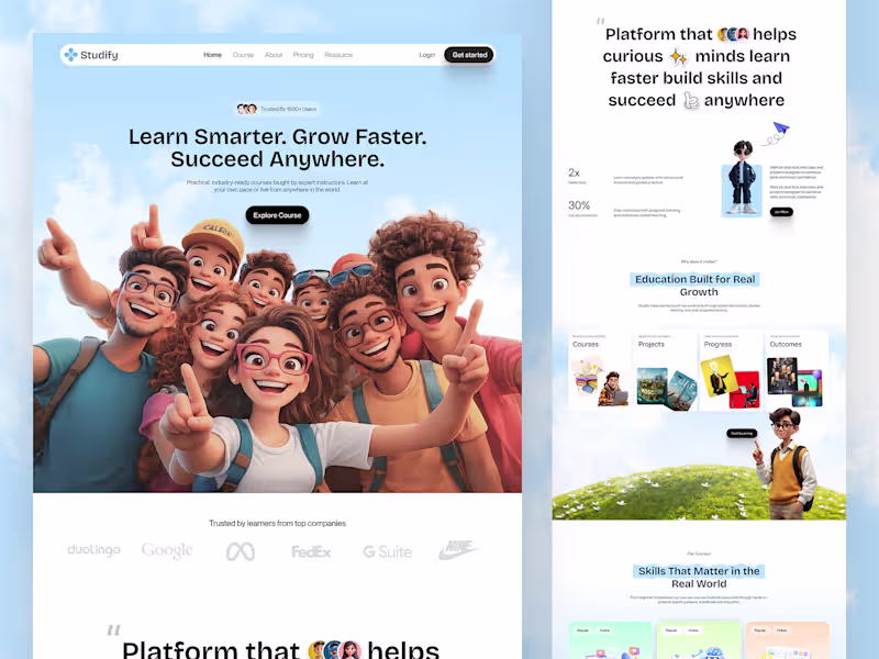 Cover image for Education Platform UI Design by Juice Lab
