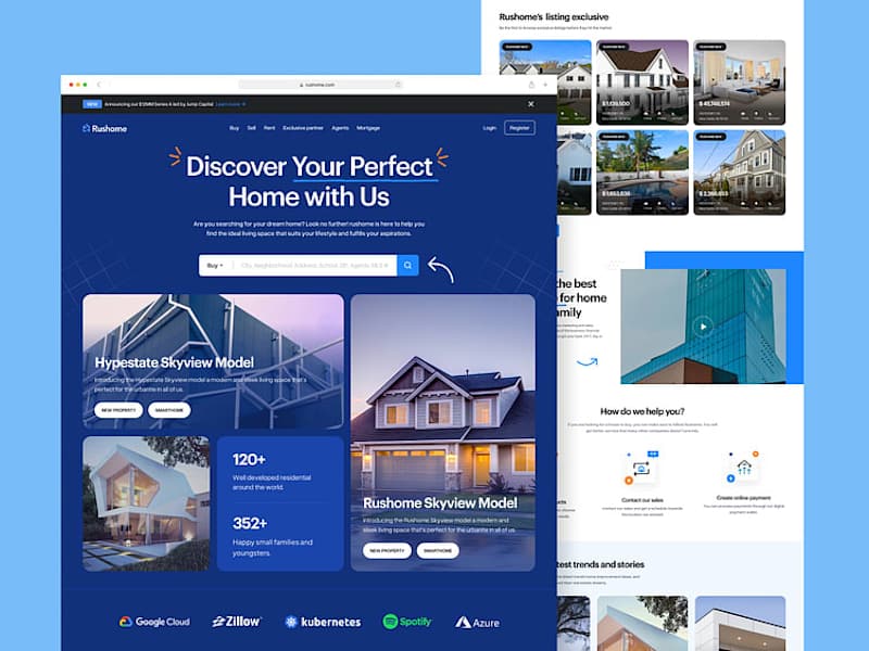 Cover image for Rushome - Real estate website