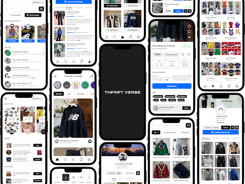 Cover image for Case Study : Thrift app for Instagram based Thrift stores