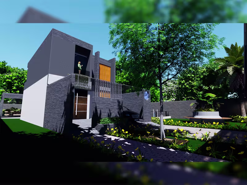 Cover image for Unique Front & Back Yard 3D Landscape Design