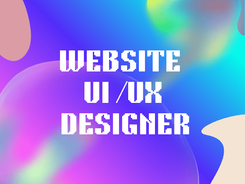 Cover image for Website UX/UI design