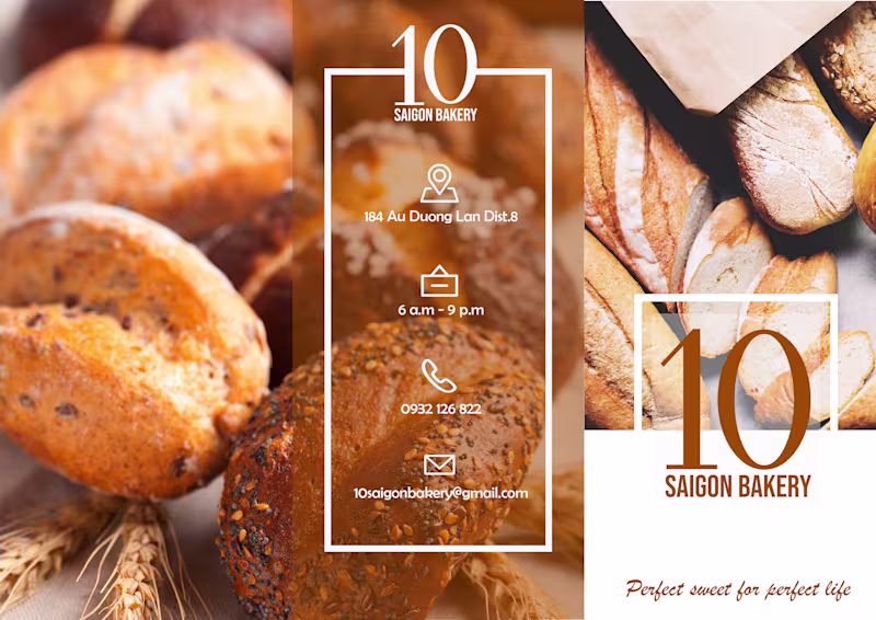 Cover image for 10 Saigon Bakery / Commercial + leaflet project