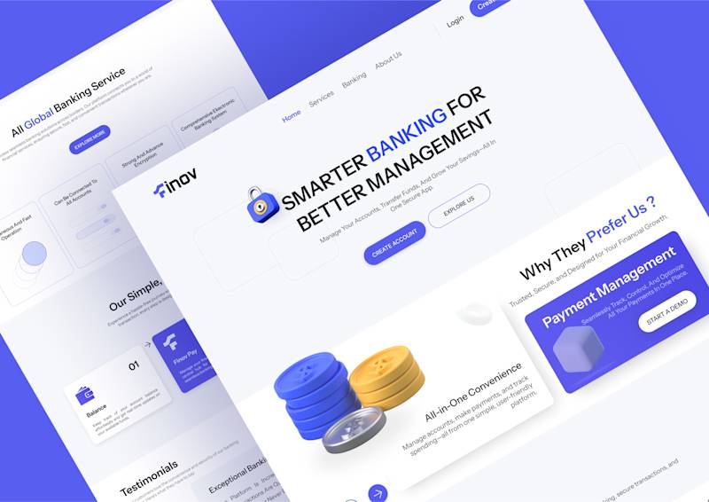 Cover image for Mobile banking website design