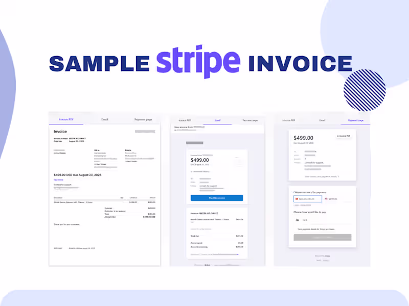 Cover image for Stripe Invoice Setup