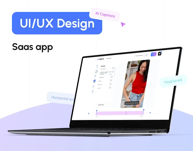 Cover image for Caply AI Caption | Saas | Ui/Ux Design