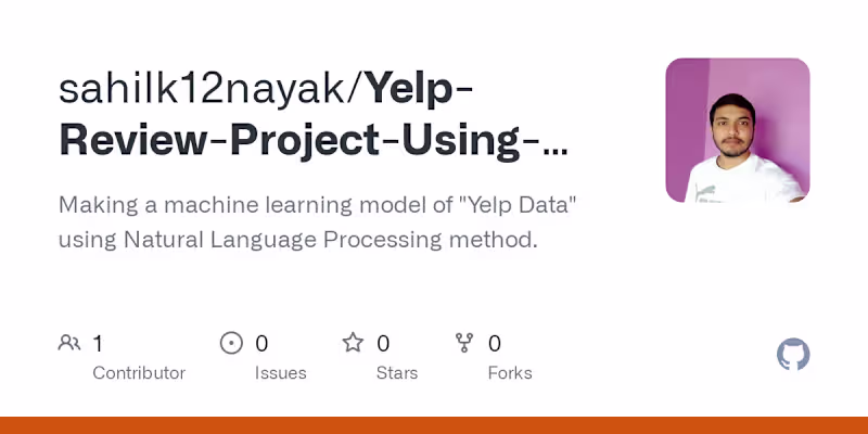 Cover image for Yelp-Review-Project-Using-NaturalLanguageProcessing