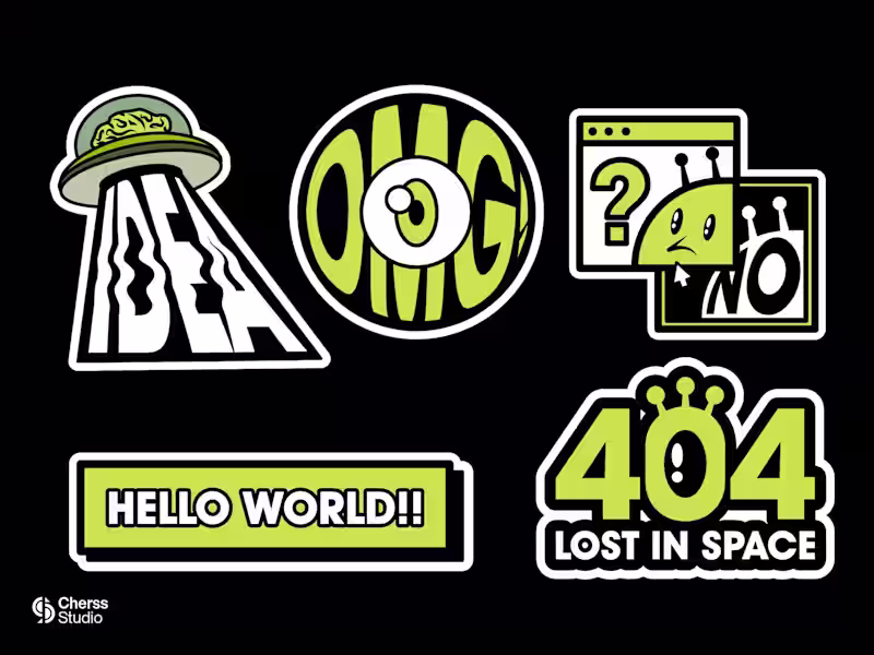 Cover image for Stickers aliens