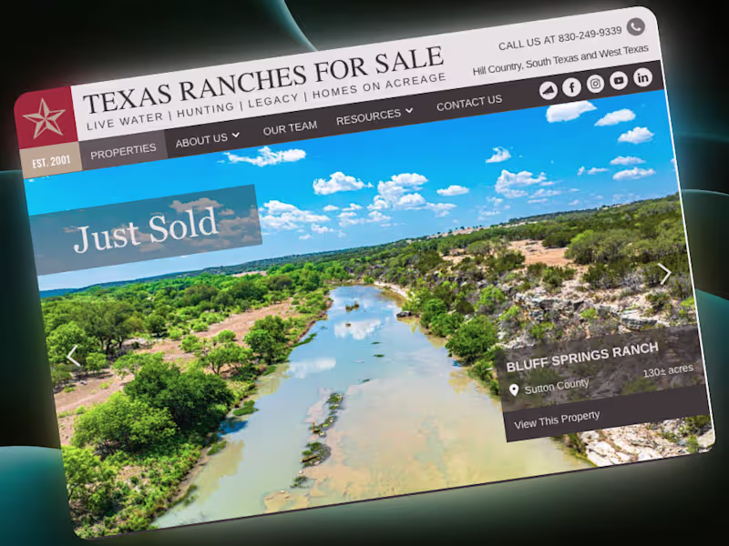 Cover image for Texas Ranches for Sale – Gatsby Website Development&Maintenance