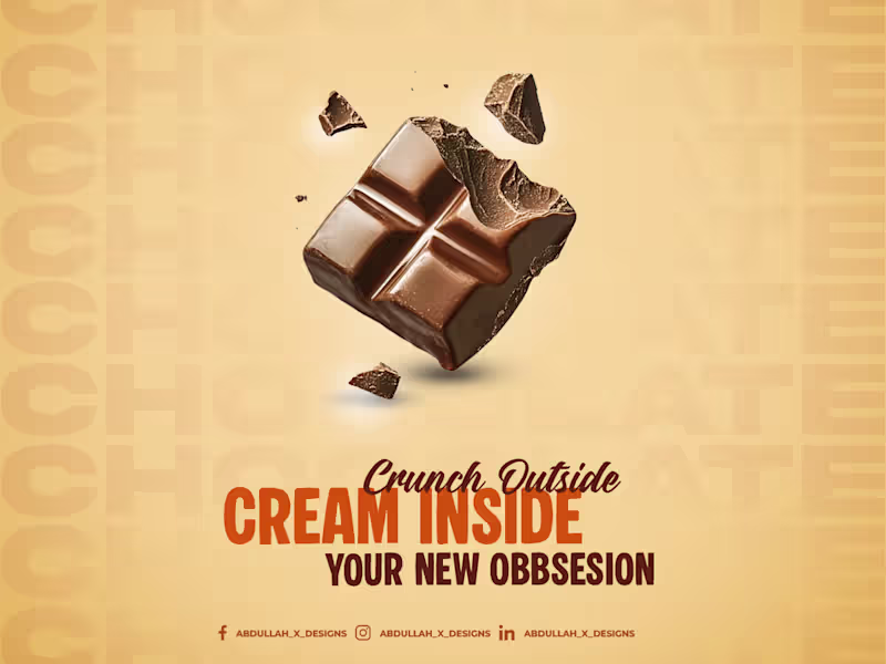 Cover image for chocolate ads creative