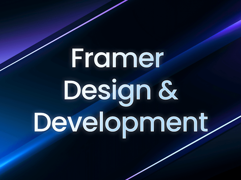 Cover image for Framer Design & Development