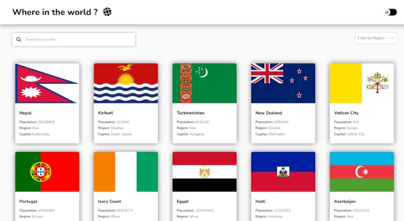 Cover image for Countries WebApp