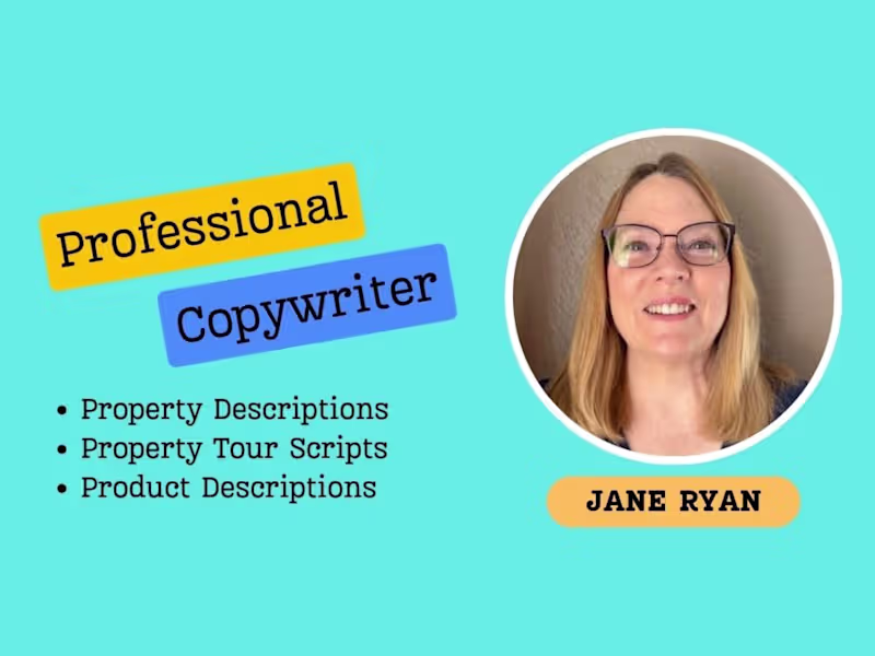 Cover image for Real Estate and E-Commerce Writer