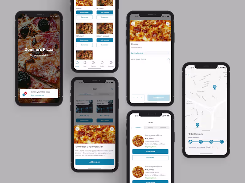 Cover image for Domino's Pizza Application redesign :: Behance