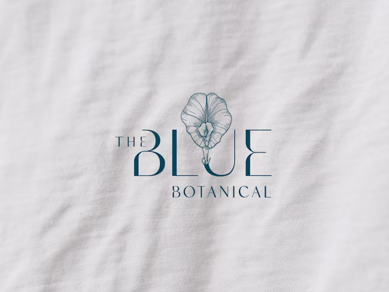 Cover image for Brand Identity - The Blue Botanical