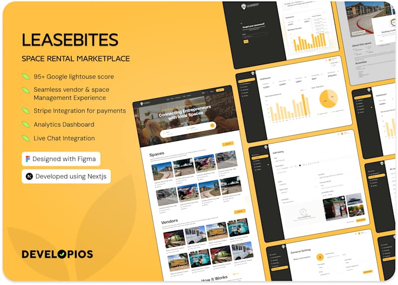 Cover image for Leasebites | Space Rental Marketplace