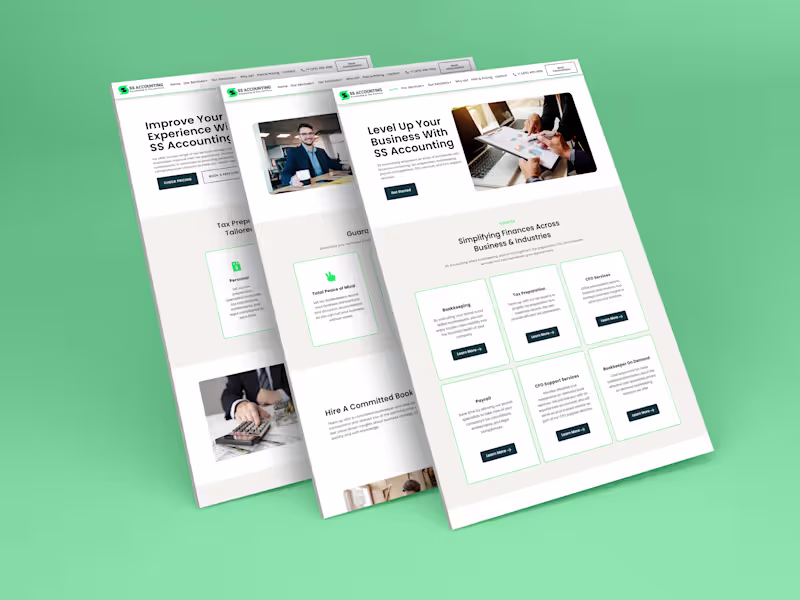 Cover image for Accounting Website Design & Development Using WordPress