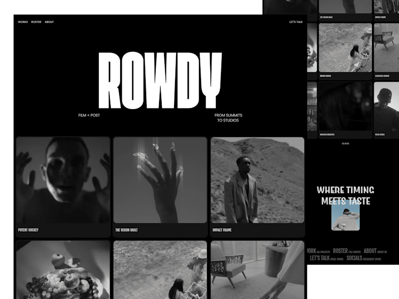 Cover image for Film Studio | Web Design + Motion Design