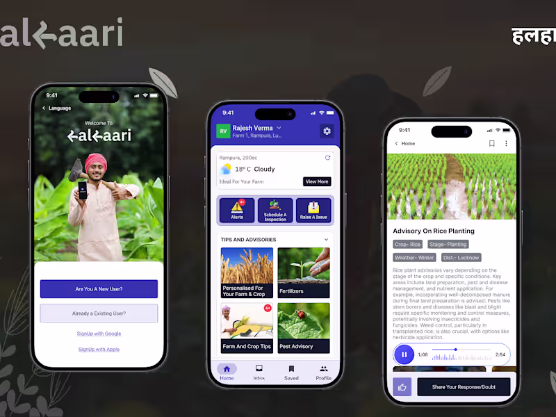 Cover image for Halhaari Crop Advisory App