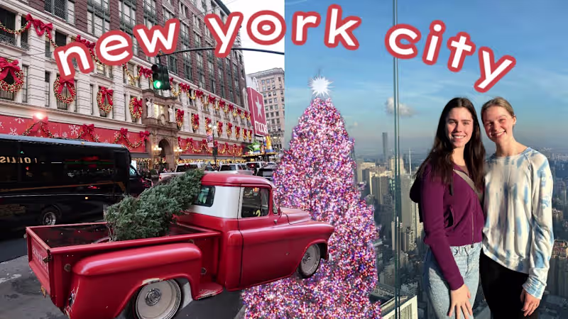 Cover image for taking a spontaneous trip to NYC!! | vlogmas day 9 - YouTube