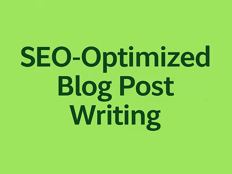 Cover image for Engaging SEO-Optimized Blog Posts That Rank and Deliver results