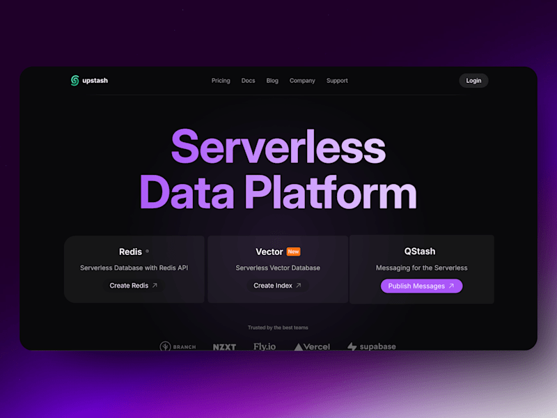 Cover image for Upstash | Framer Redesign