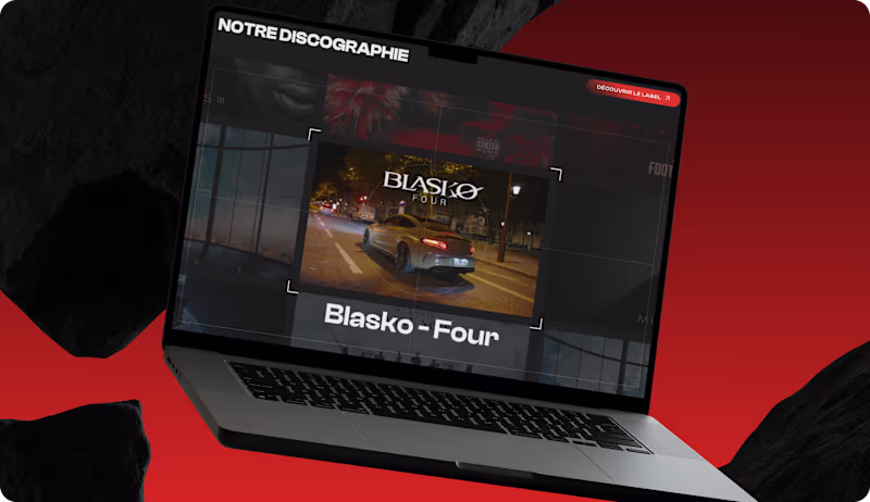 Cover image for Interactive Webflow Site for Mal Luné Music