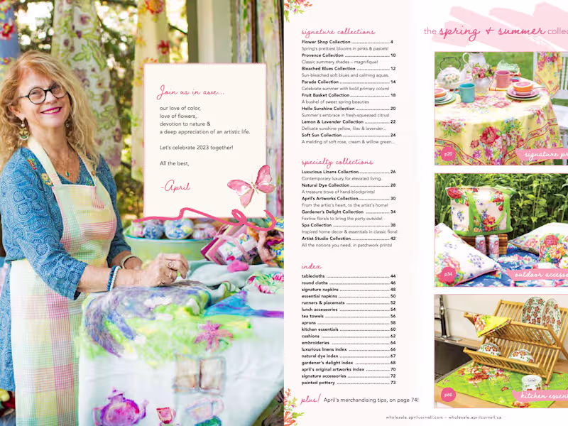 Cover image for april cornell – wholesale catalog