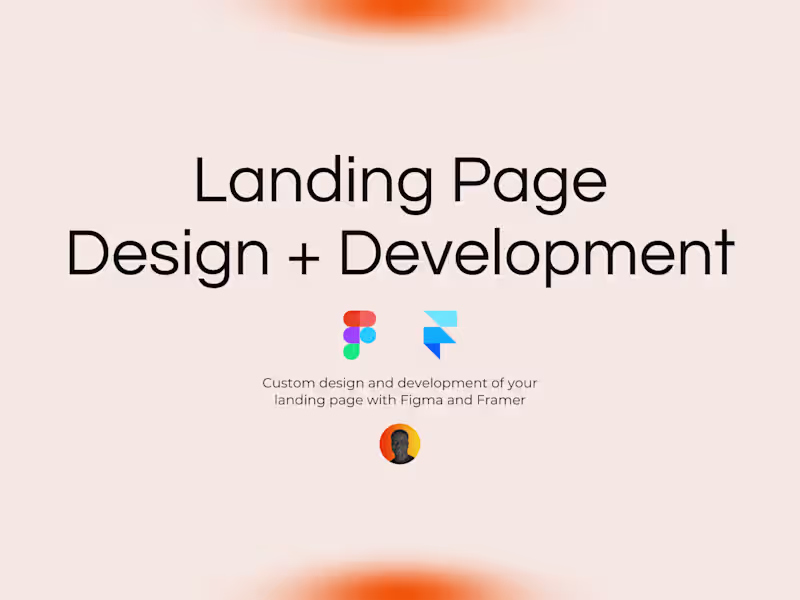 Cover image for Landing Page(Design + Development)