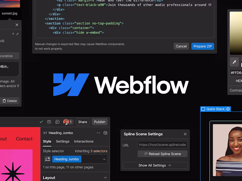 Cover image for Webflow • Development