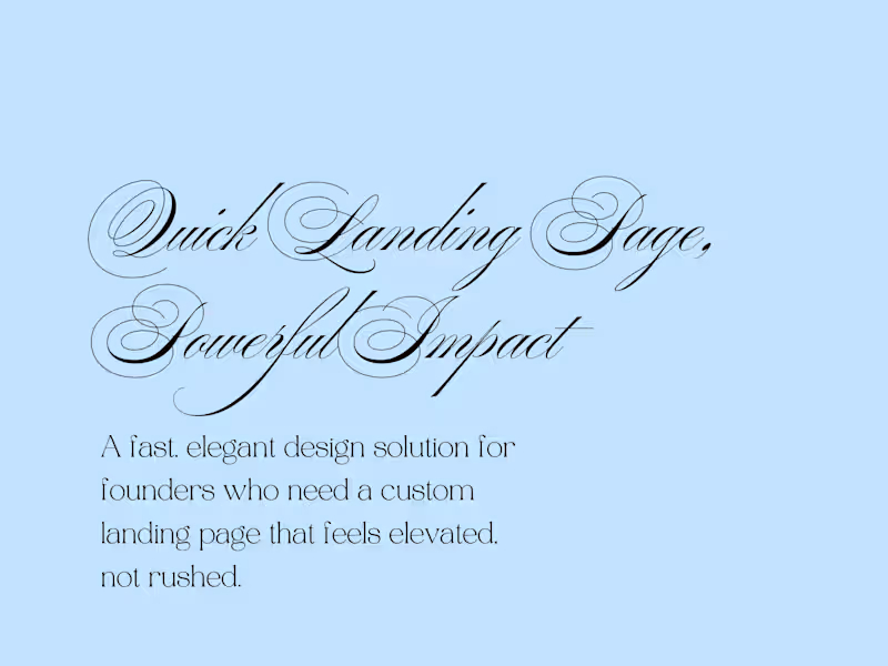 Cover image for Quick-Start Landing Page Design 