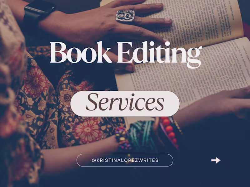 Cover image for Book Editing Services 