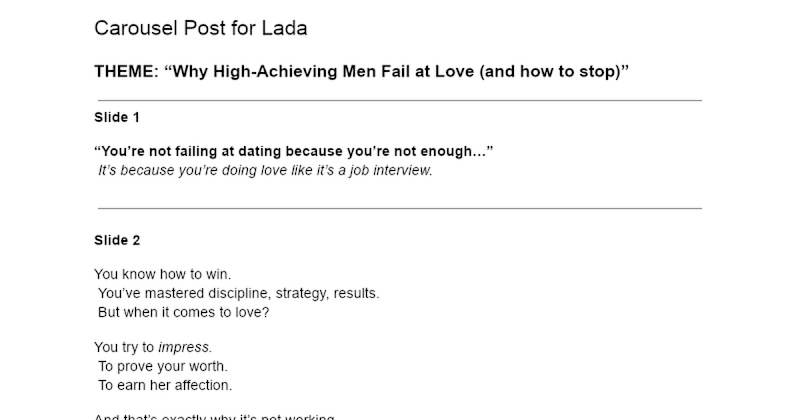Cover image for  carousel post - Why High-Achieving Men Fail at Love