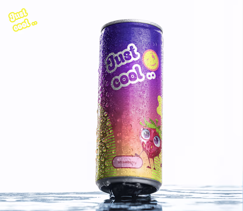 Cover image for Just cool| Label Design | Beverage | Can
