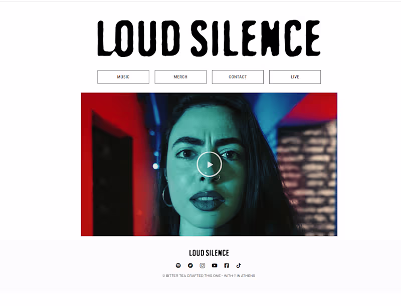 Cover image for Custom Landing Page - Loud Silence Band
