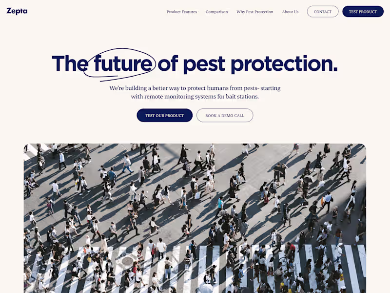 Cover image for Zepta – B2B SaaS startup website